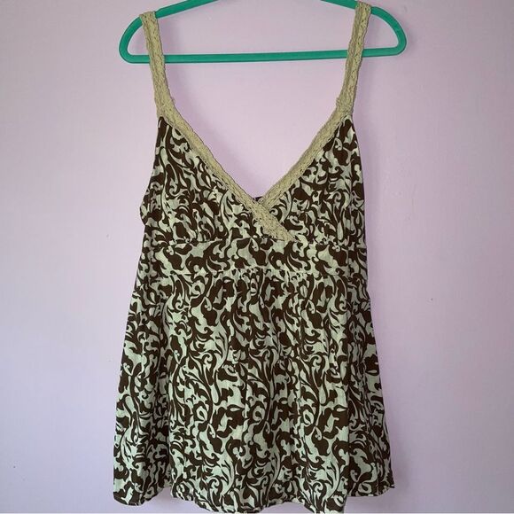 Ana Size 1X Babydoll Tank Top Crochet Boho Whimsical Fairy Cottage - Picture 1 of 8